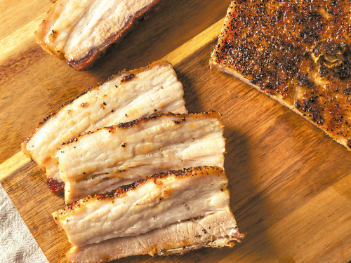 Pork Belly en Costra de Hierbas