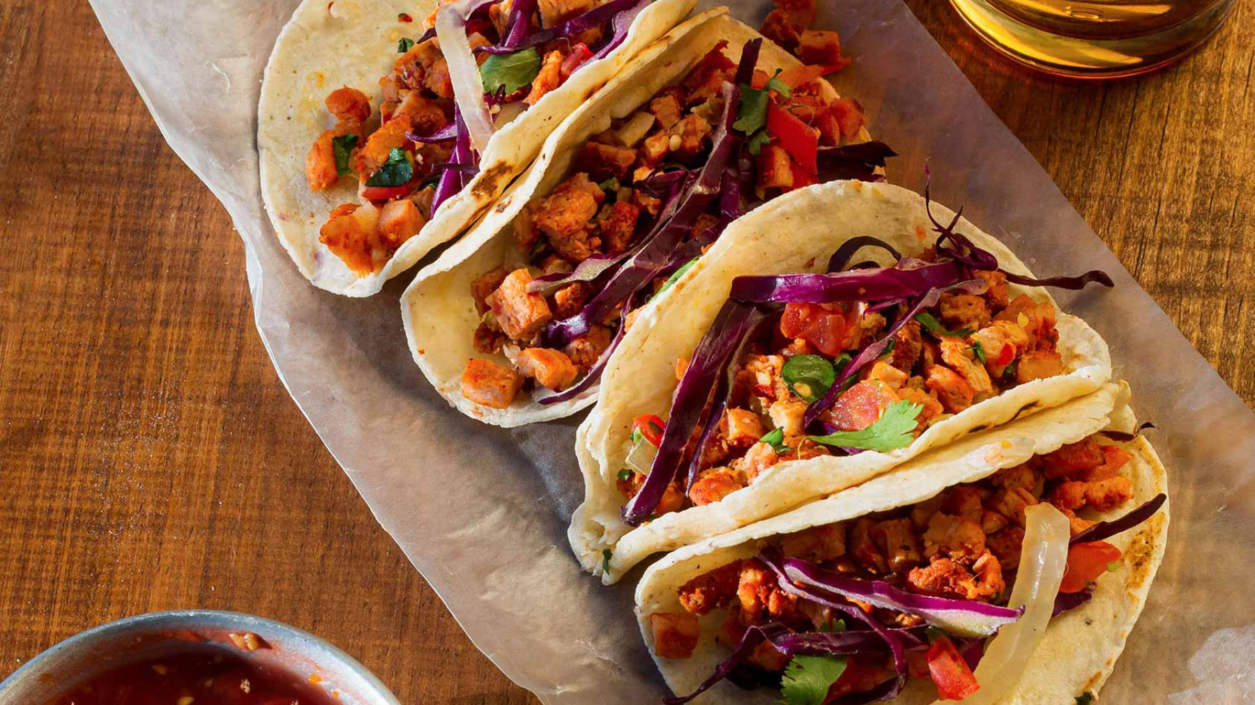 Tacos de Fajitas de Res