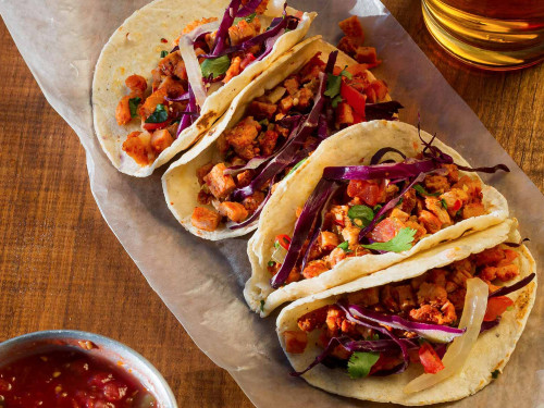 Tacos de Fajitas de Res