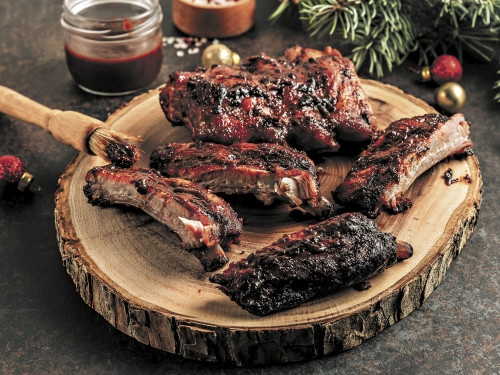 Costilla de Cerdo con Salsa de Frutos Rojos