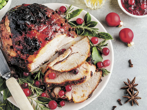 Pierna de Cerdo con Salsa de Cerezas