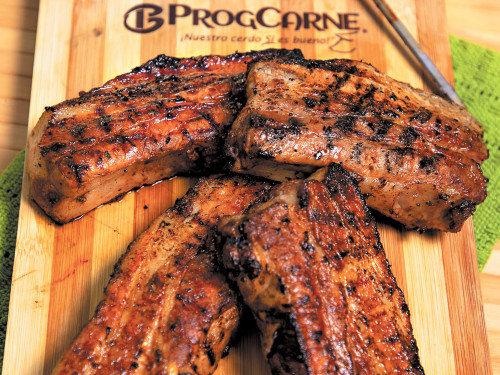 Costilla de cerdo con adobo cítrico chipotle