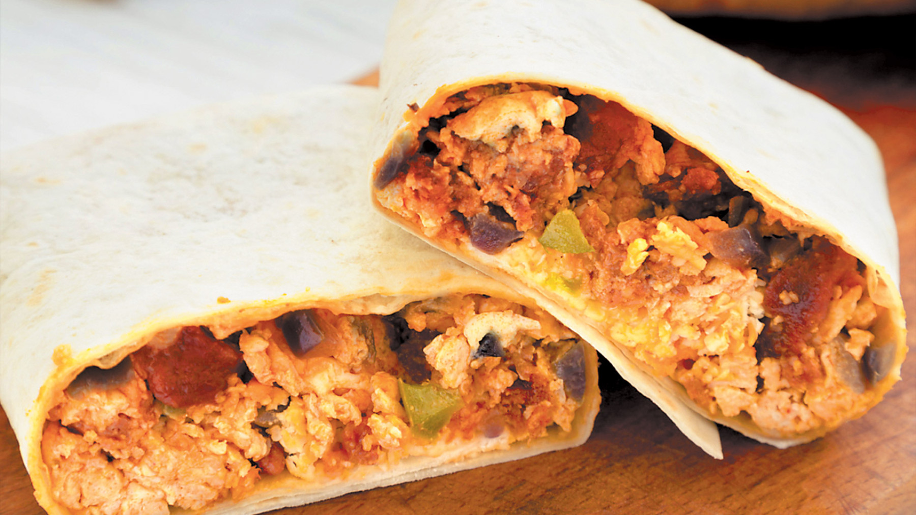 Burritos de huevo y chorizo extremeño