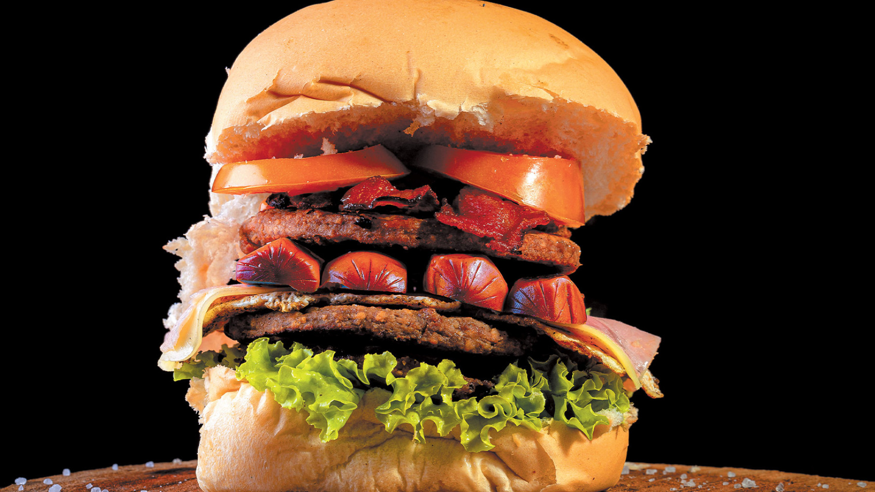Hamburguesa de res y chorizo cervecero