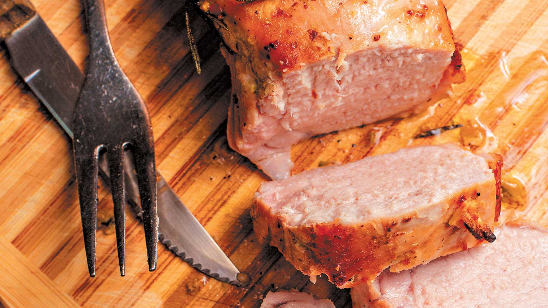 Filete de cerdo asado con glaseado de guayaba