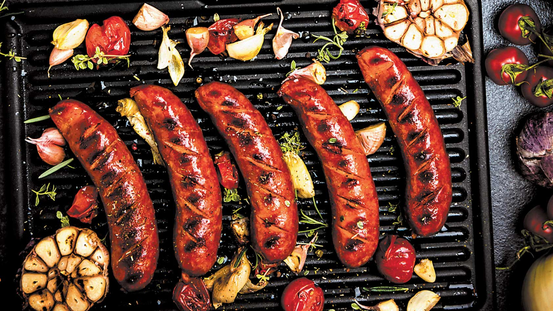 Chorizo cervecero con ajo y hierbas