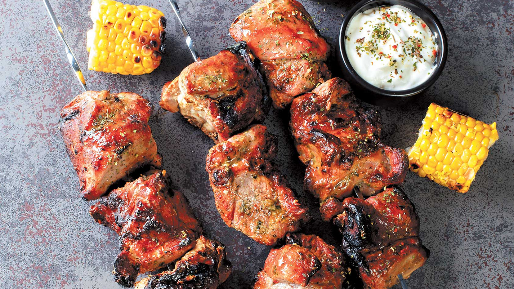 Pincho de res con marinado cítrico
