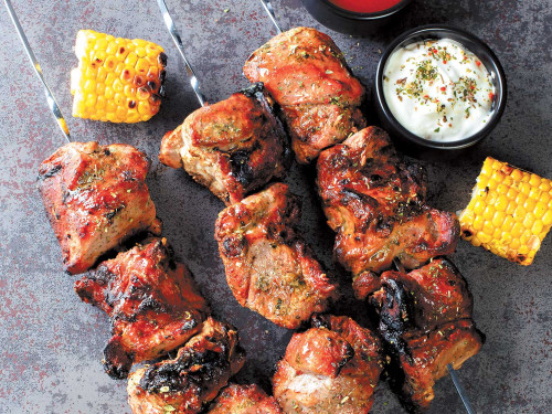 Pincho de res con marinado cítrico
