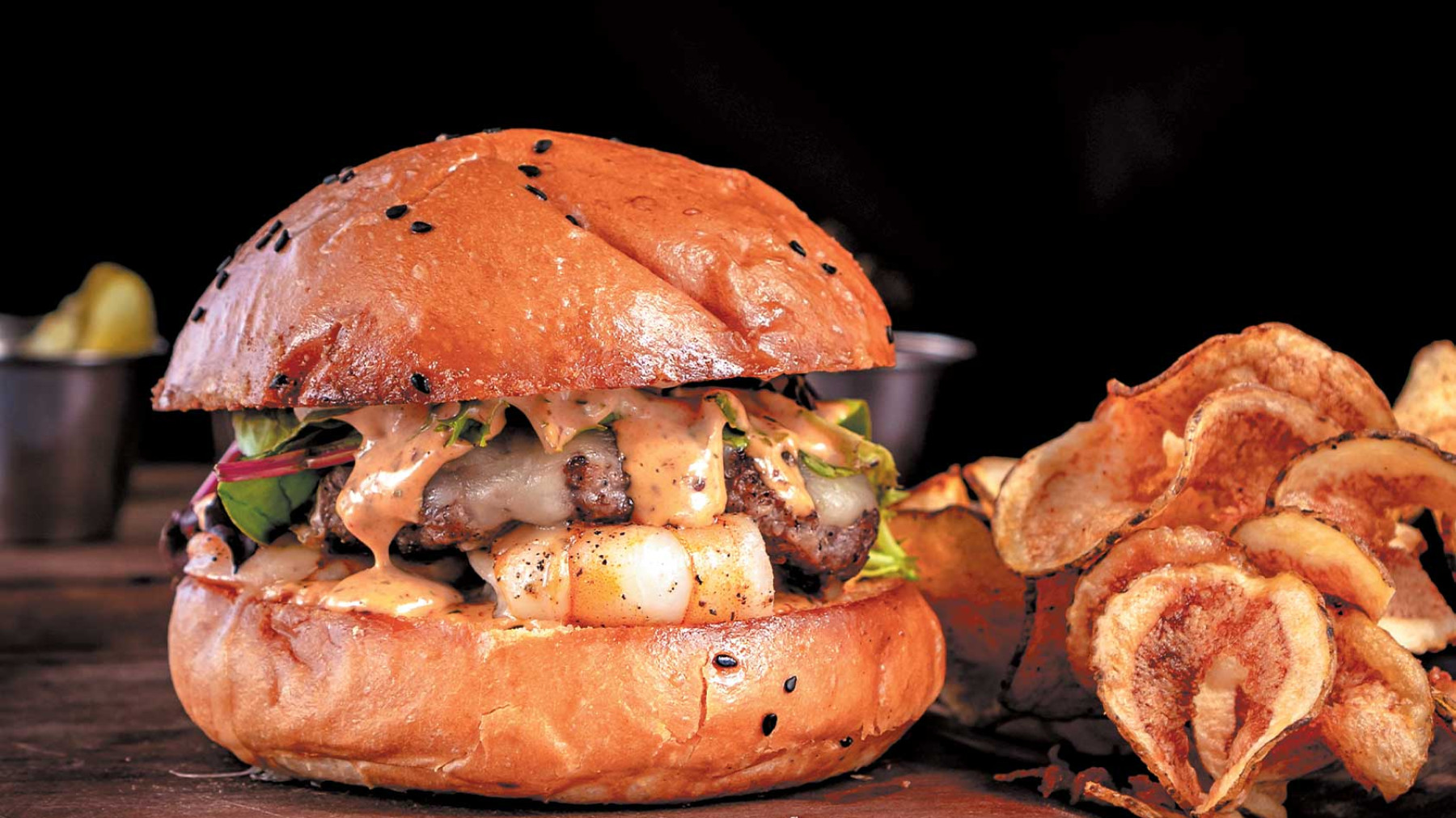 Hamburguesa Mar y Tierra
