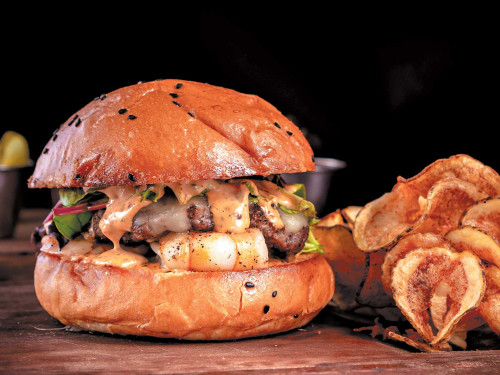 Hamburguesa Mar y Tierra