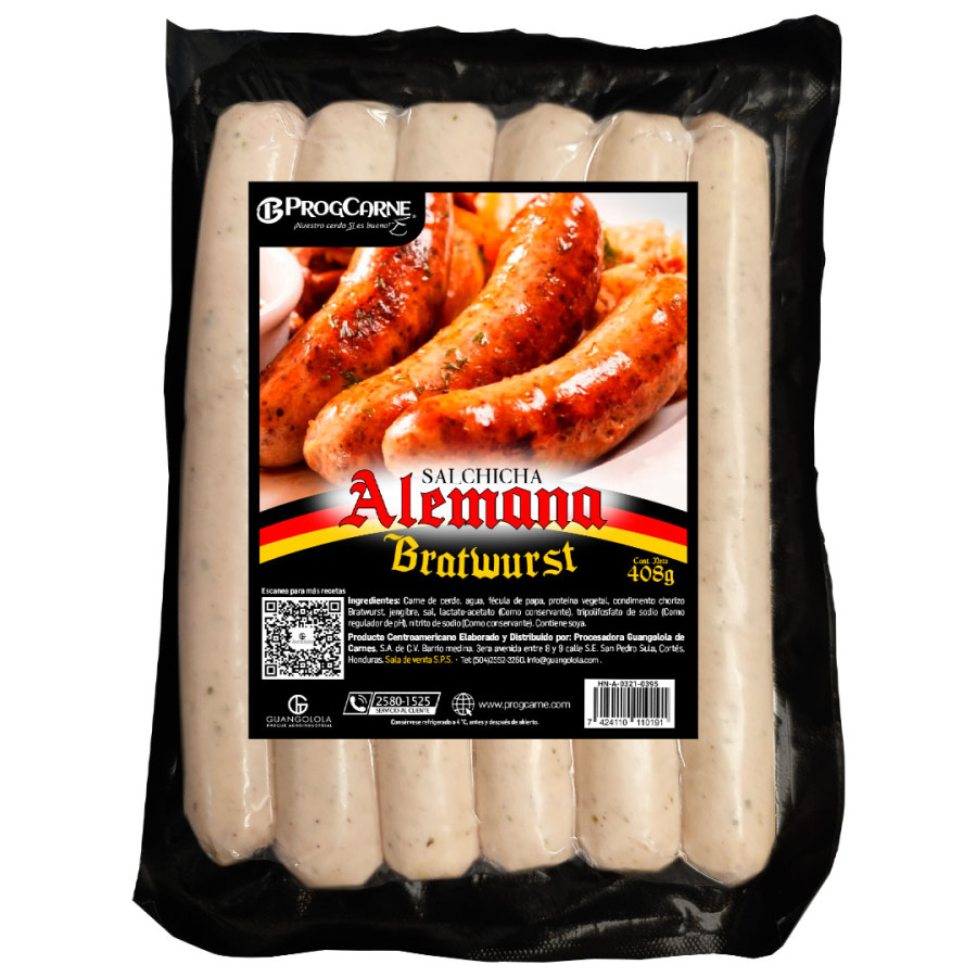 Salchicha Alemana Tipo Bratwurst