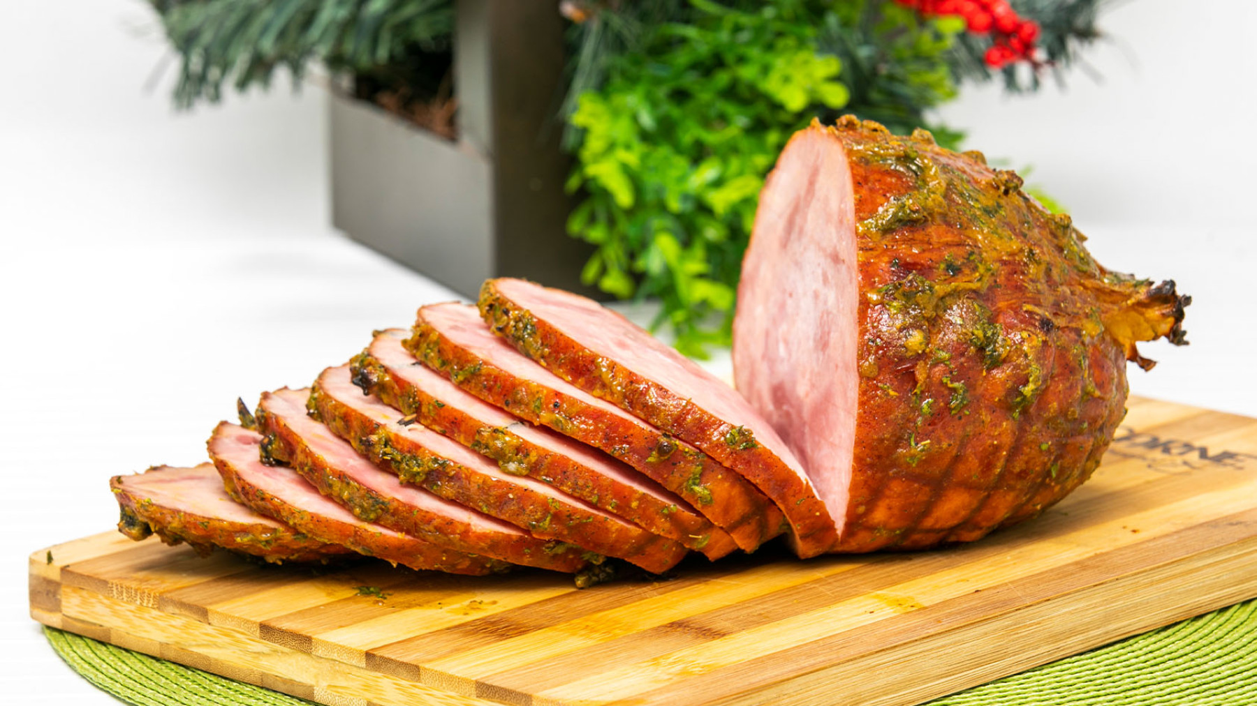 Jamón Virginia con mostaza y sirope de maple