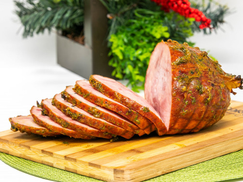 Jamón Virginia con mostaza y sirope de maple
