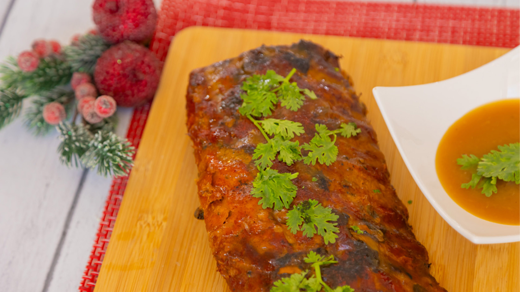 Baby back Ribs de cerdo con glaseado de naranja y café